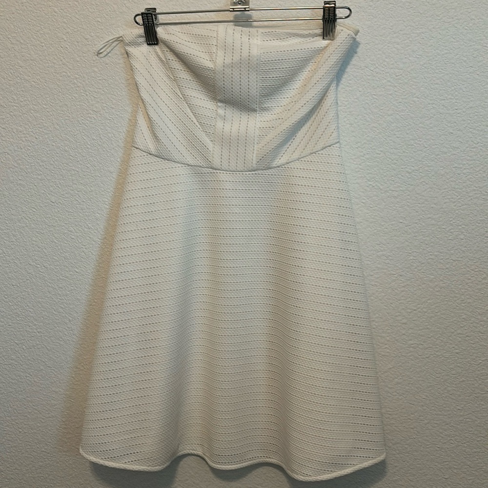New without tags white strapless dress from Express